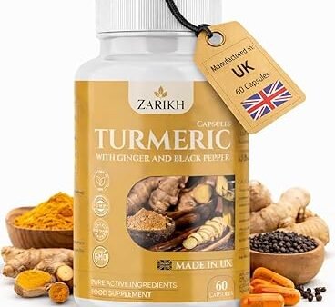High Strength Turmeric and Black Pepper Capsules with Ginger Root